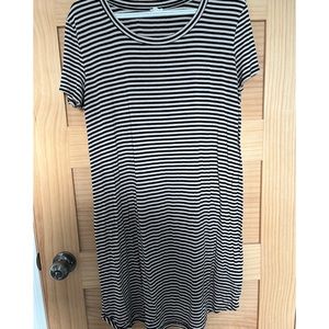 black and white striped tshirt dress!